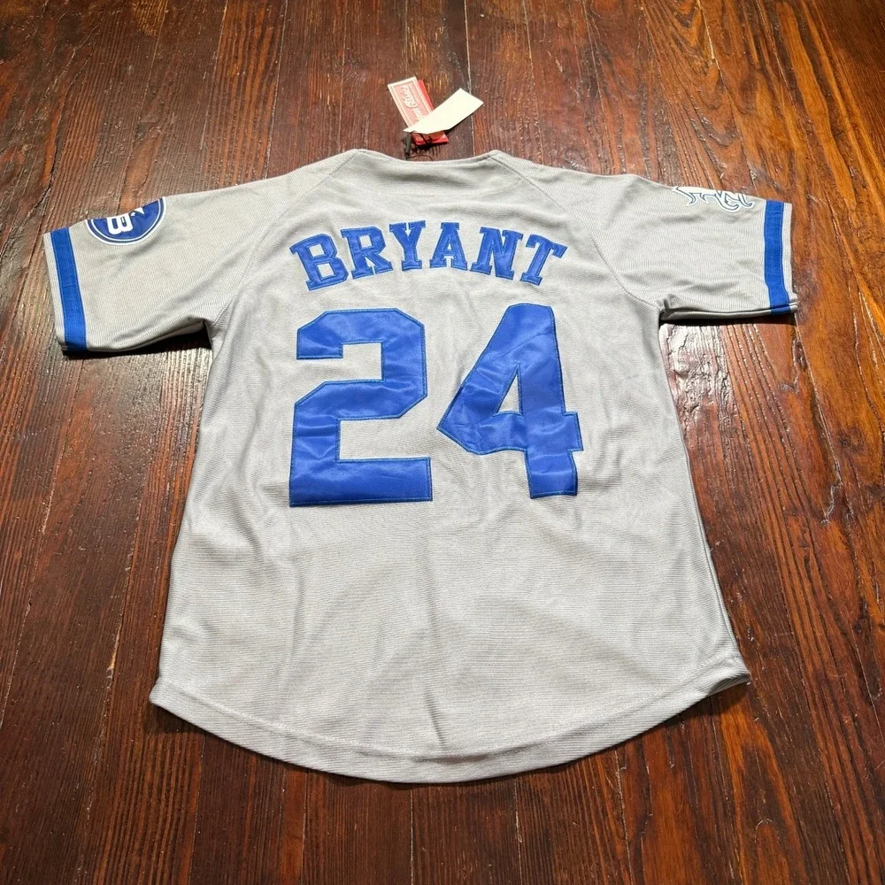 Headgear Classics Kobe Bryant Jersey Mens XS‎ Gray Los Angeles Baseball NWT